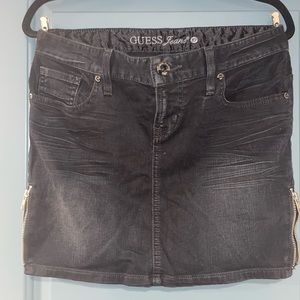 Black Guess jean skirt